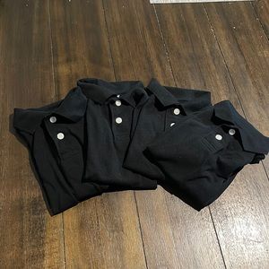5T XS Black Polo Cat & Jack Target Uniform Set of 4 Button Down 4/5
